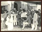 Nawab Ghalib Jung & friends listening to the first phonograph - 22/05/1871